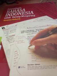 Image of Penyunt ingan bahasa indonesia untuk karang mengarang