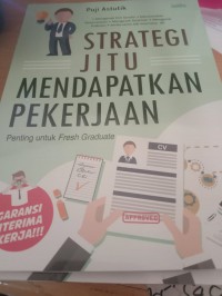 Image of Strategi jitu mendapatkan pekerjaan